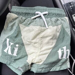 Kith Green and Cream Athletic Shorts
